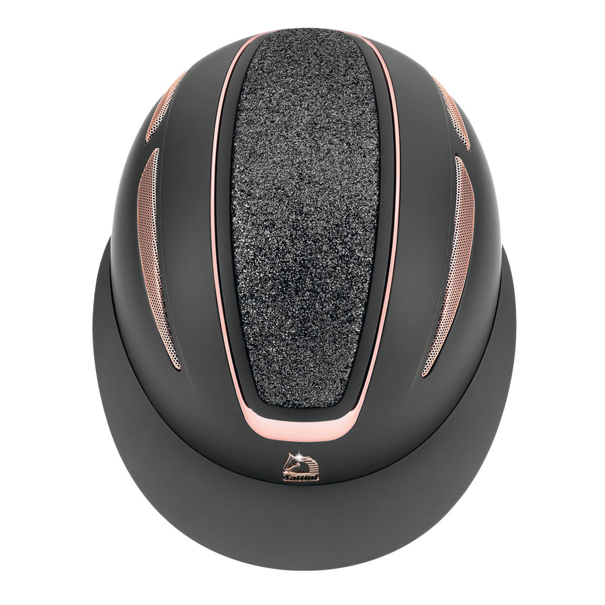 CAP EQUITAZIONE TATTINI ARIETE CON DETTAGLI ORO ROSA E GLITTER