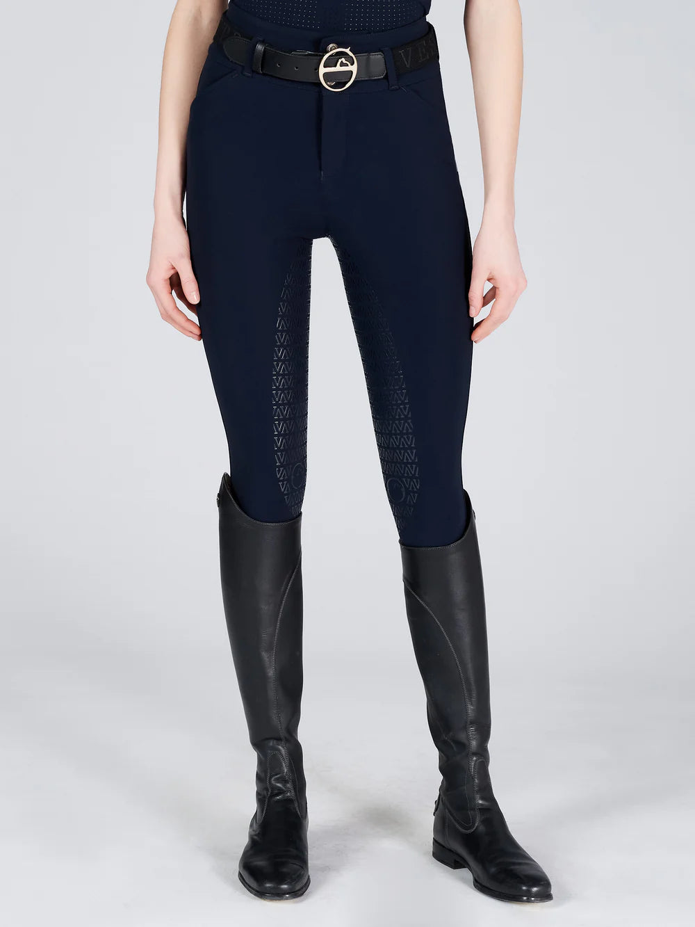 PANTALONI EQUITAZIONE FULL GRIP VESTRUM MODELLO MOLVENO LOGO GRANDE