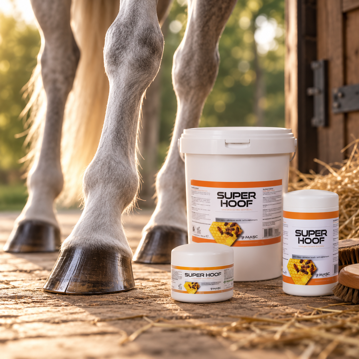 Unguento per zoccoli con Cera vergine d'api e Lanolina SUPER HOOF MASC