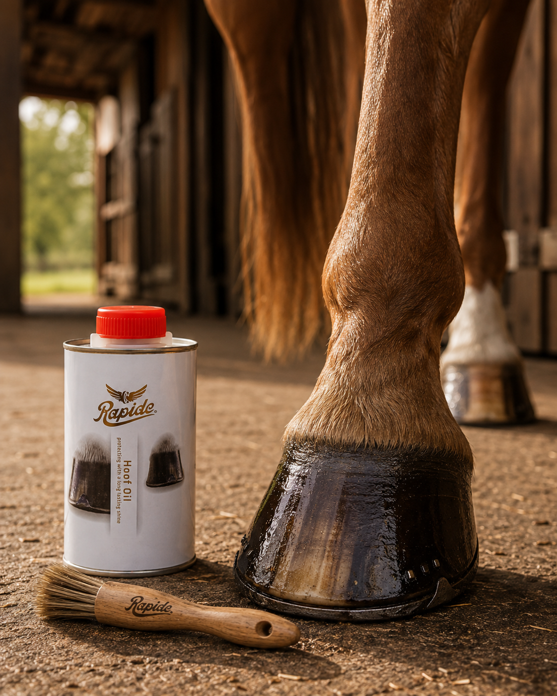 OLIO PER ZOCCOLI RAPIDE HOOF - formato da 750 ml con pennello