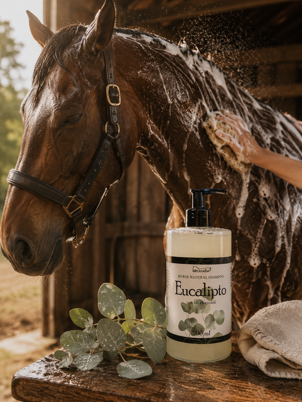 SHAMPOO agli oli essenziali di EUCALIPTO ARCAFARM  - flacone da 500 ml