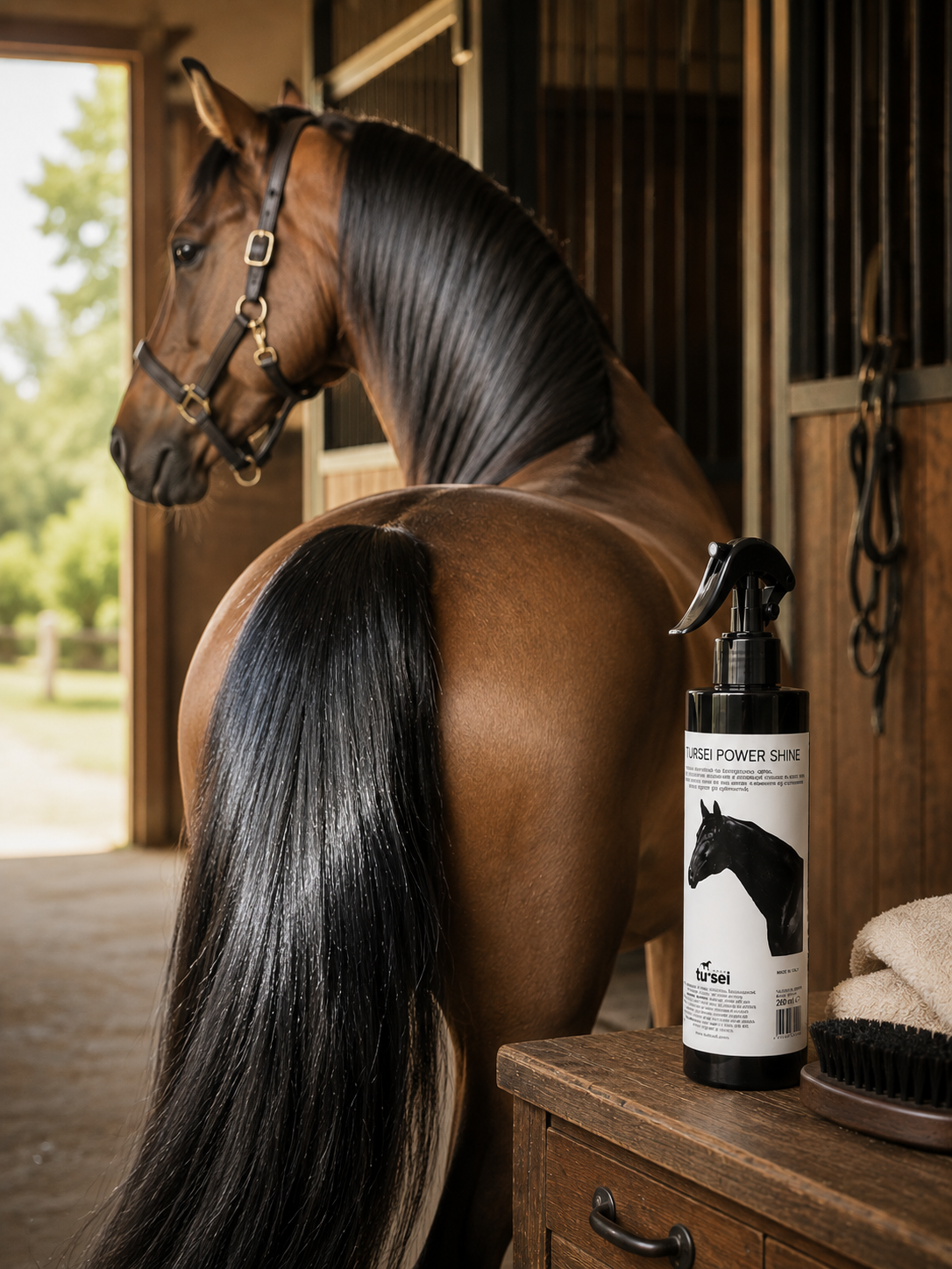Spray Lucidante professionale PRESTIGE POWER SHINE TU.SEI HORSE 250 ml