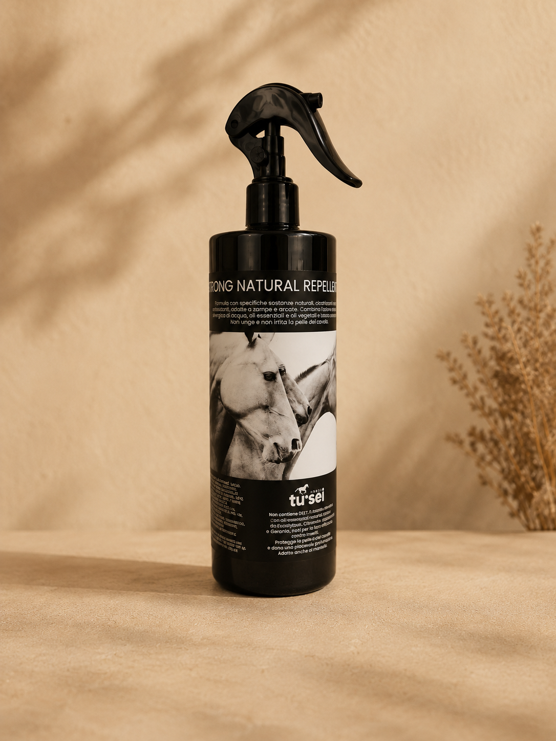 Spray 100% naturale anti-insetti STRONG REPELLENT TU.SEI HORSE 500 ml