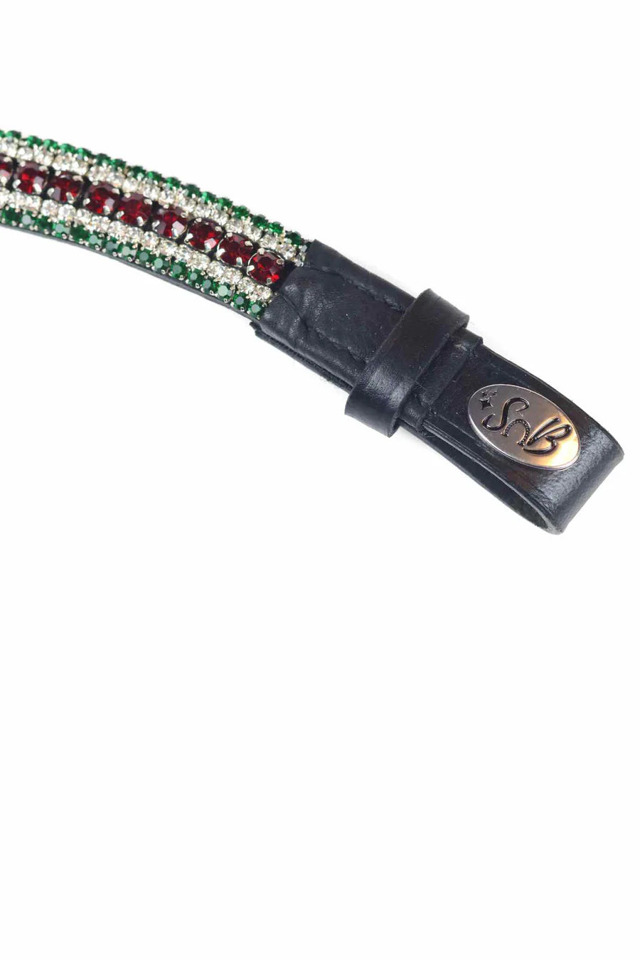 FRONTALINO CON CRISTALLI SPARKS N BLINGS - TheOne V Shape tricolore italiano