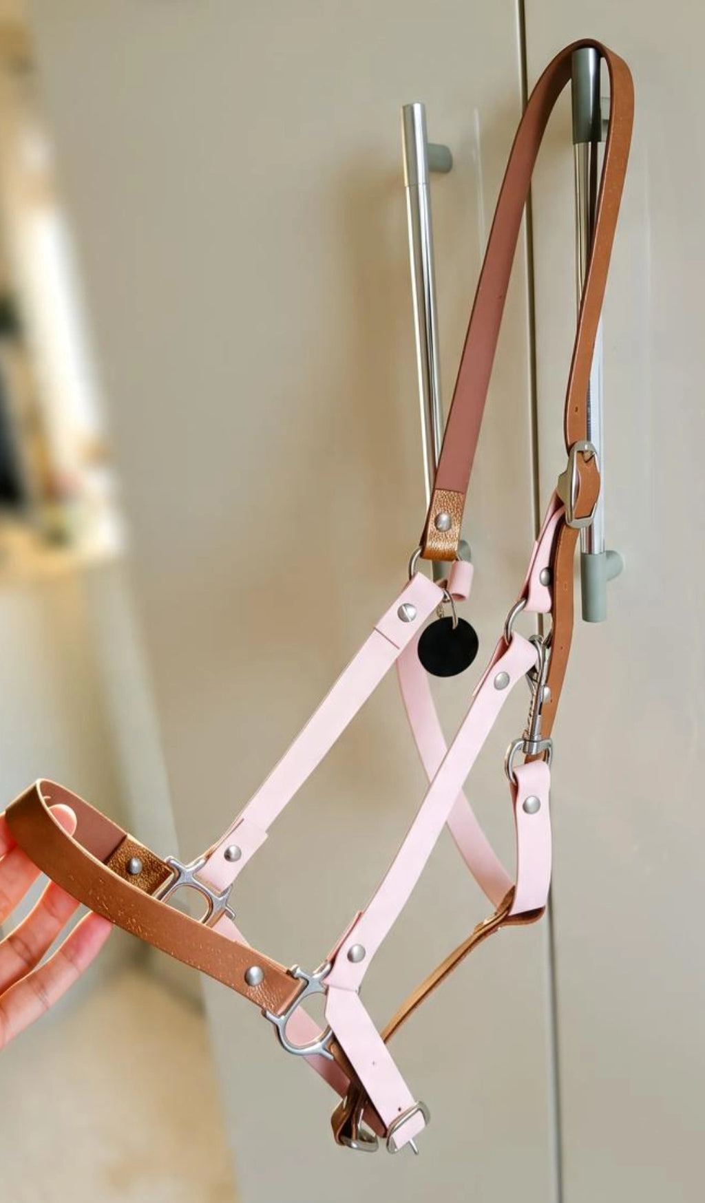 Capezza artigianale in biothane bicolore con glitter My Horse Atelier by Sara