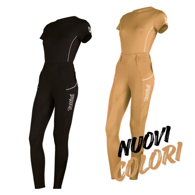 LEGGINGS EQUITAZIONE TATTINI MODELLO PASSIFLORA