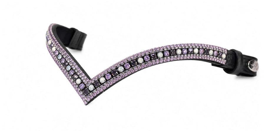 FRONTALINO CON CRISTALLI SPARKS N BLINGS - TheOne V shape Dark Iris