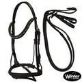 Briglia con cristalli WINNER CRYSTAL Verde/Nero