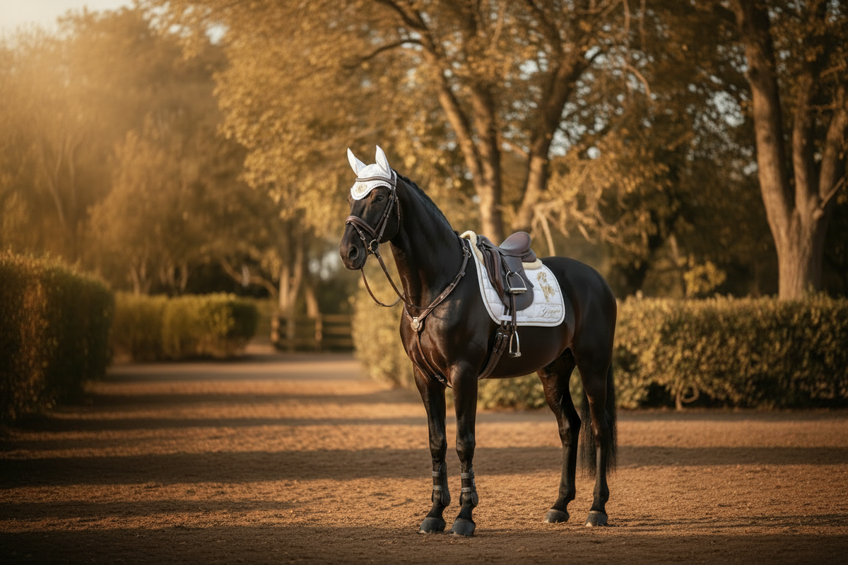 Cavallo intero con zampe visibili