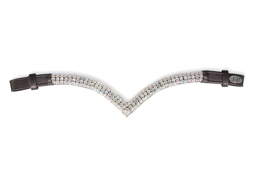 FRONTALINO CON CRISTALLI SPARKS N BLINGS - TheOne V shape Crystal Rainbow