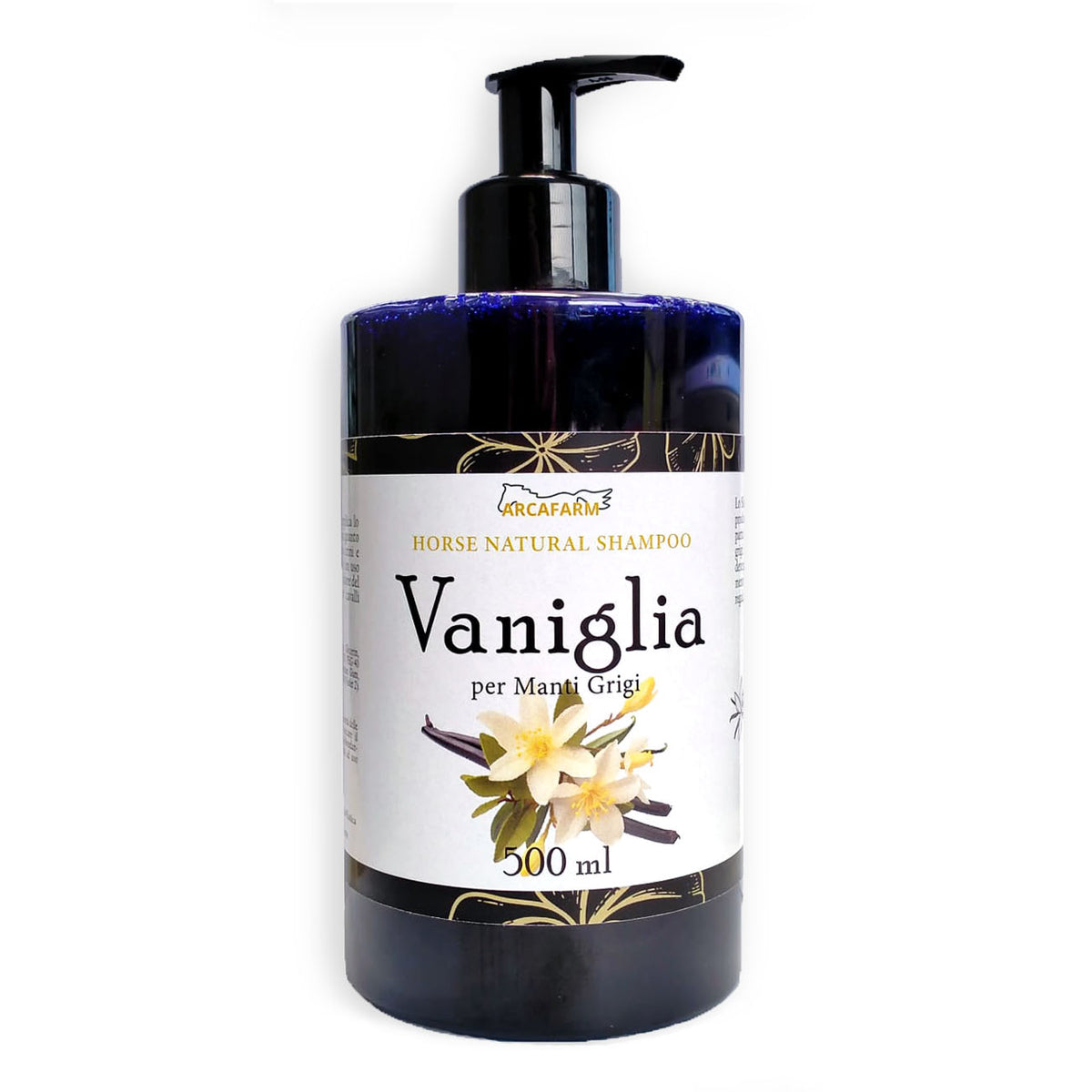 SHAMPOO PER MANTI CHIARI E GRIGI alla VANIGLIA ARCAFARM - flacone da 500 ml