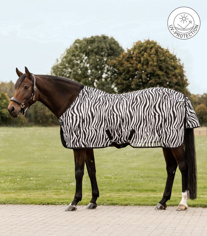 Coperta antimosche LINEA ZEBRA WALDHAUSEN con cinghie incrociate